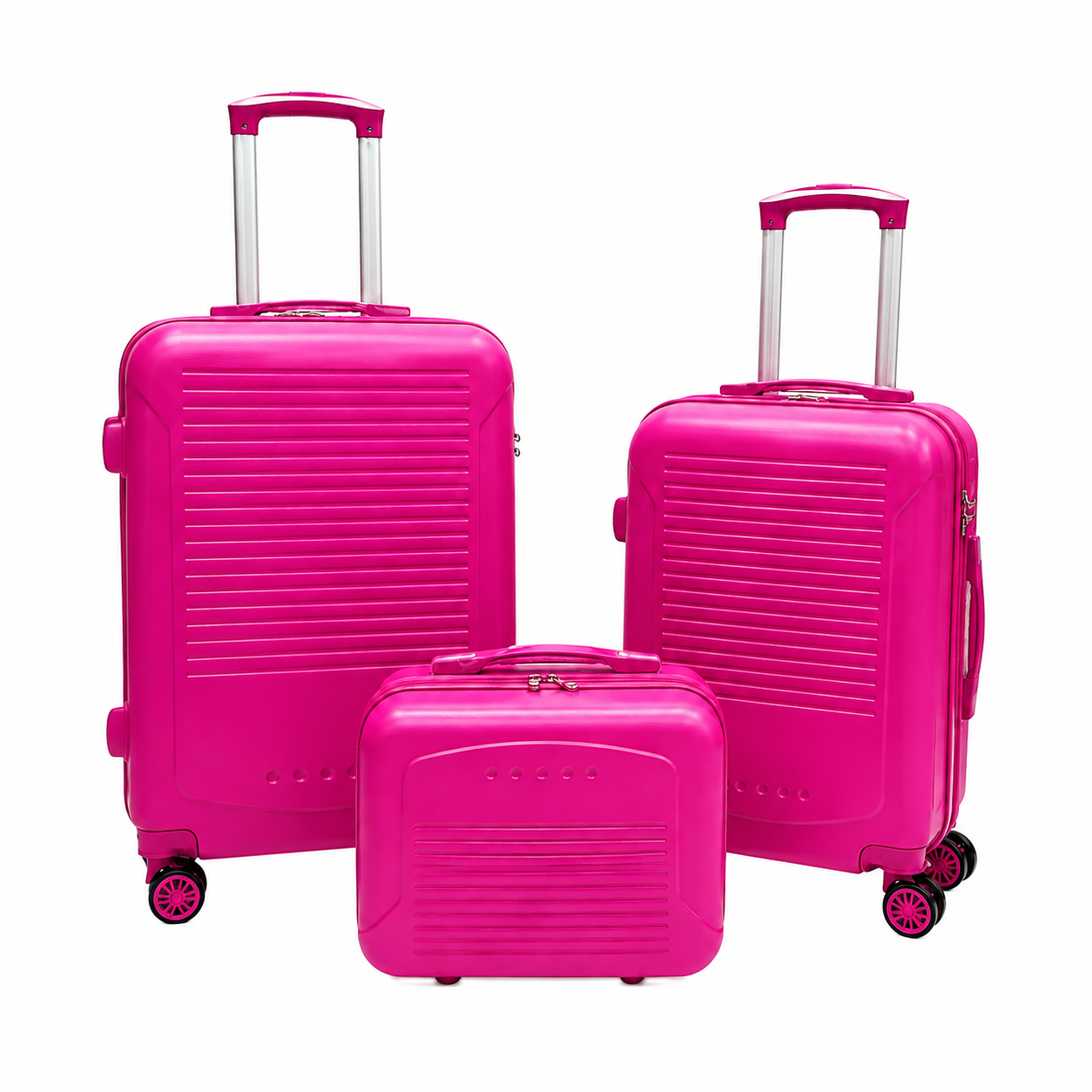 (image for) T-HC-716 SET OF 3 Purple Premium Hard Shell Suitcases